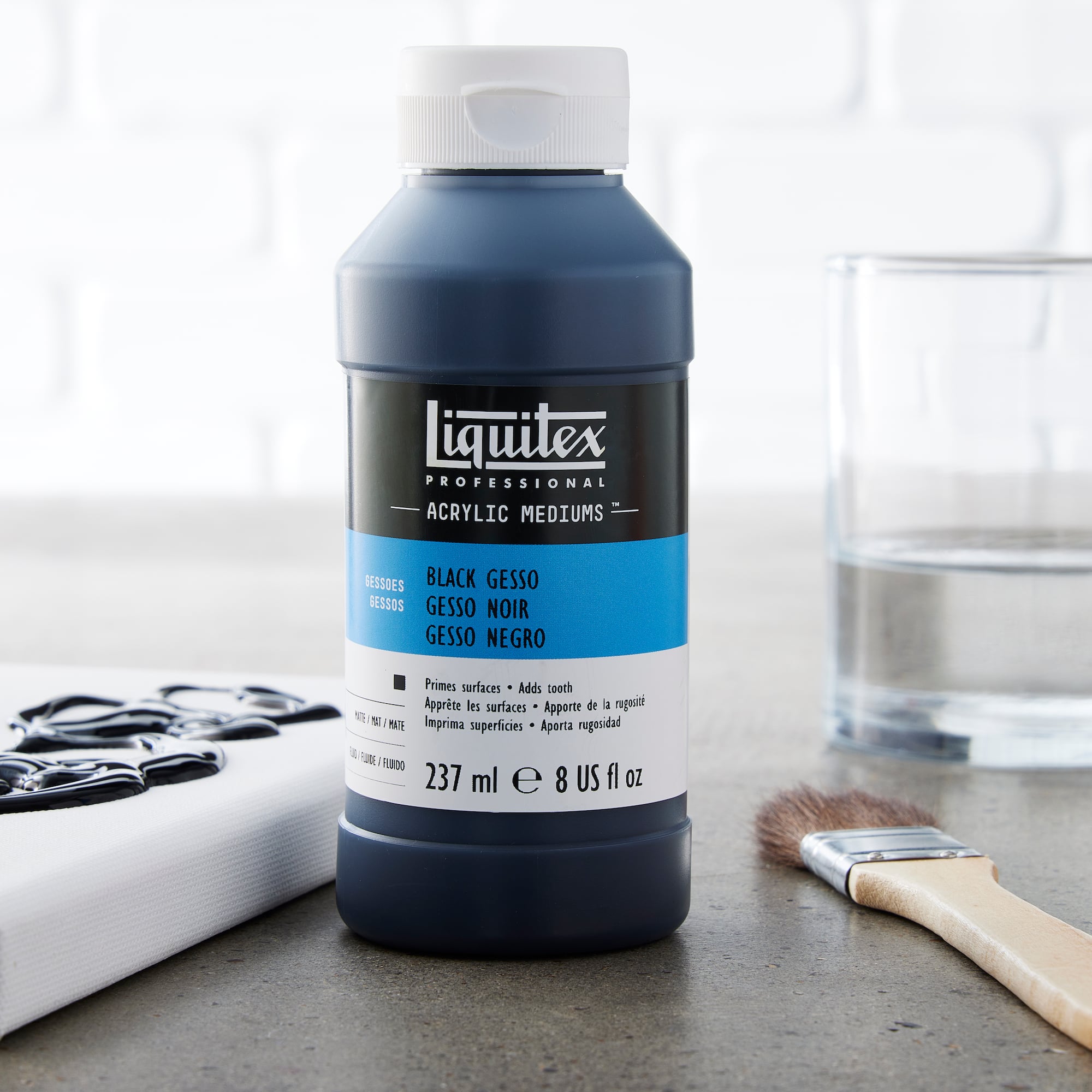 12 Pack: Liquitex® Black Gesso Surface Prep, 8oz.